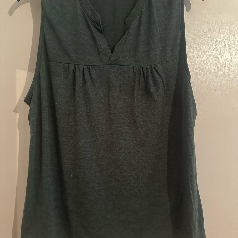 Women's Sleeveless Top - Dark Green
